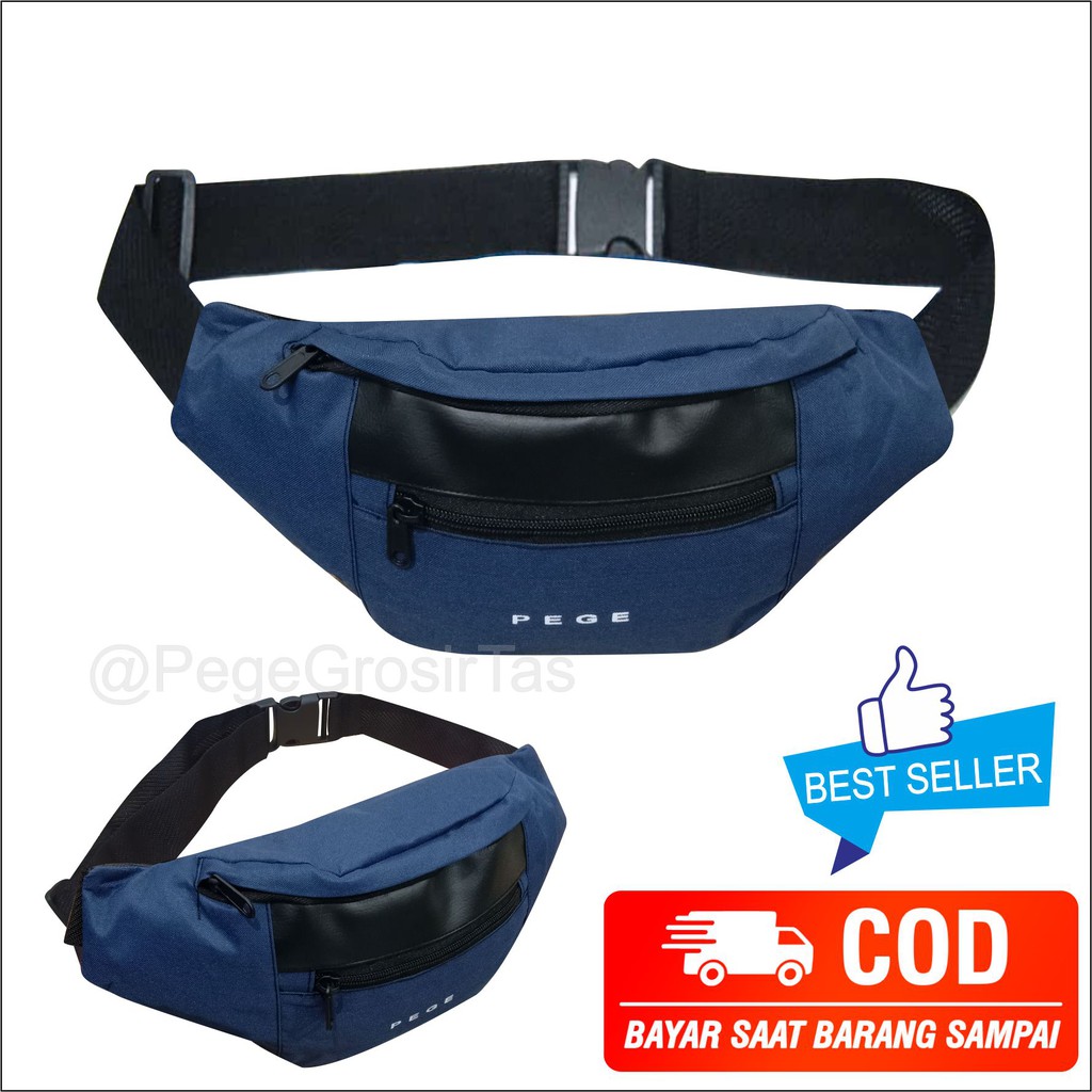 Tas Waistbag Pinggang Selempang Bahu Pria Distro Kasual Slingbag Bahu - PG 8860