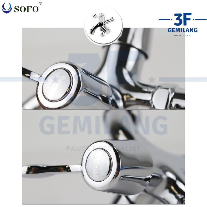 Sofo - Kran Shower CABANG CHROME ELEGAN 1/2 INCH PREMIUM QUALITY