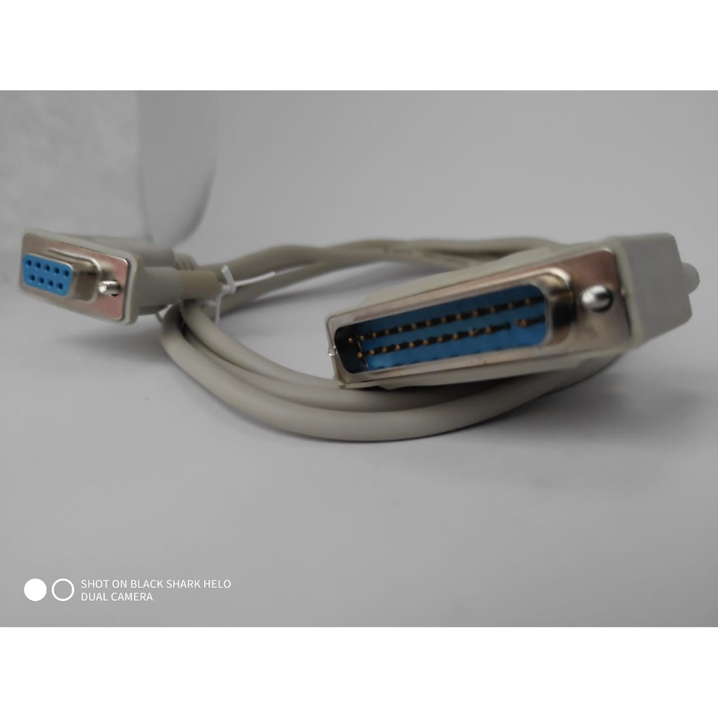 Parallel DB25 Male to Serial DB9 Female Cable - Kabel serial printer db 9 to pararel db 25 pin