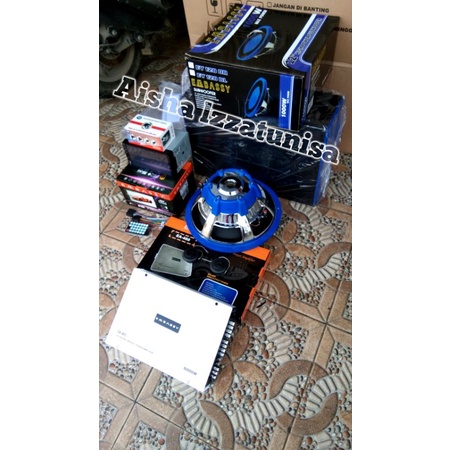 Paket audio mobil embassy komplit