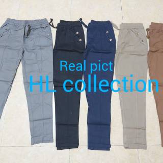 HLc Baggy  celana  baggy  pant  panjang wanita bahan  katun  