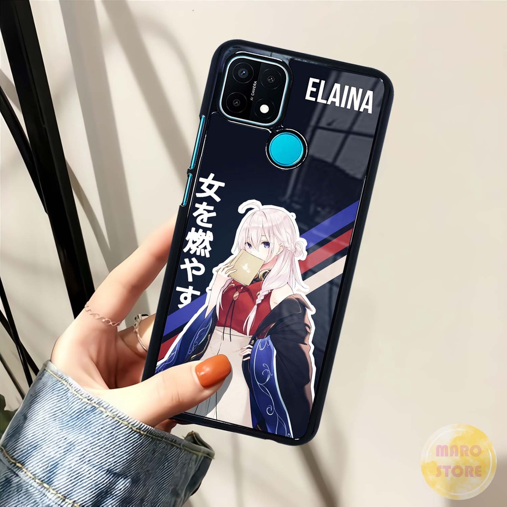 [OPO04] Case Glossy Oppo |  A15 A15S | Casing Kilau Hp Motif Anime Girl Elaina