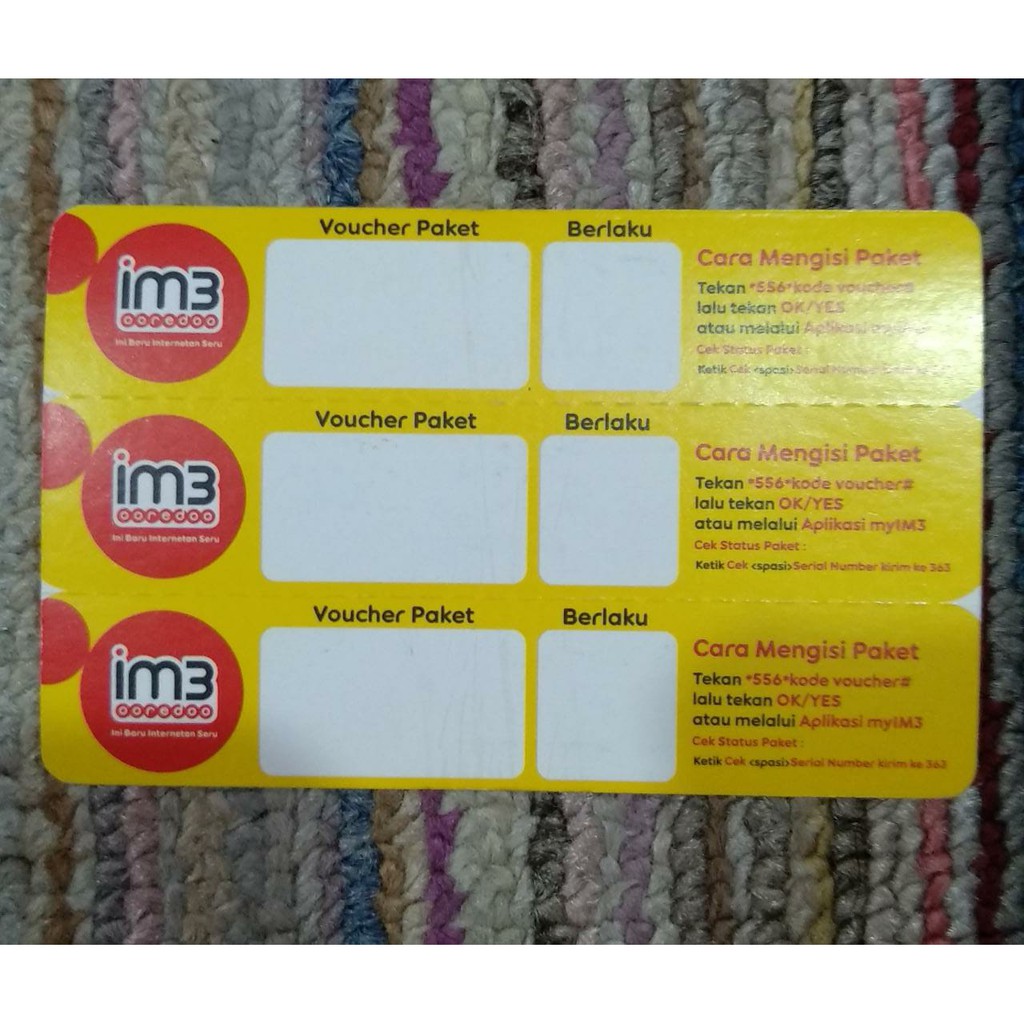 Voucher kosong indosat untuk injek data