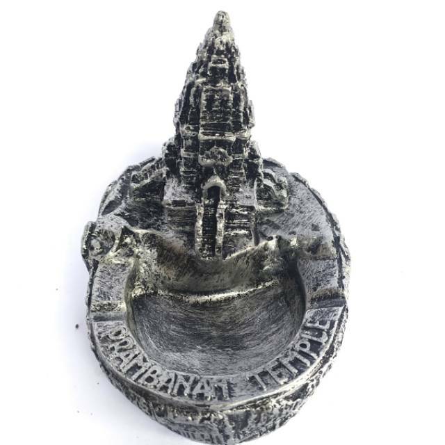 (BISA COD) ASBAK CANDI PRAMBANAN BAHAN FIBERGLASS WARNA LENGKAP 12x8 cm - SOUVENIR DEKORASI RUMAH