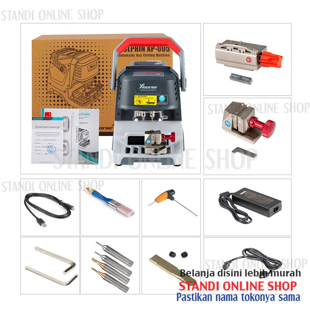 Xhorse Dolphin XP005 Key Cutting Machine Mesin Duplikat Kunci Otomatis