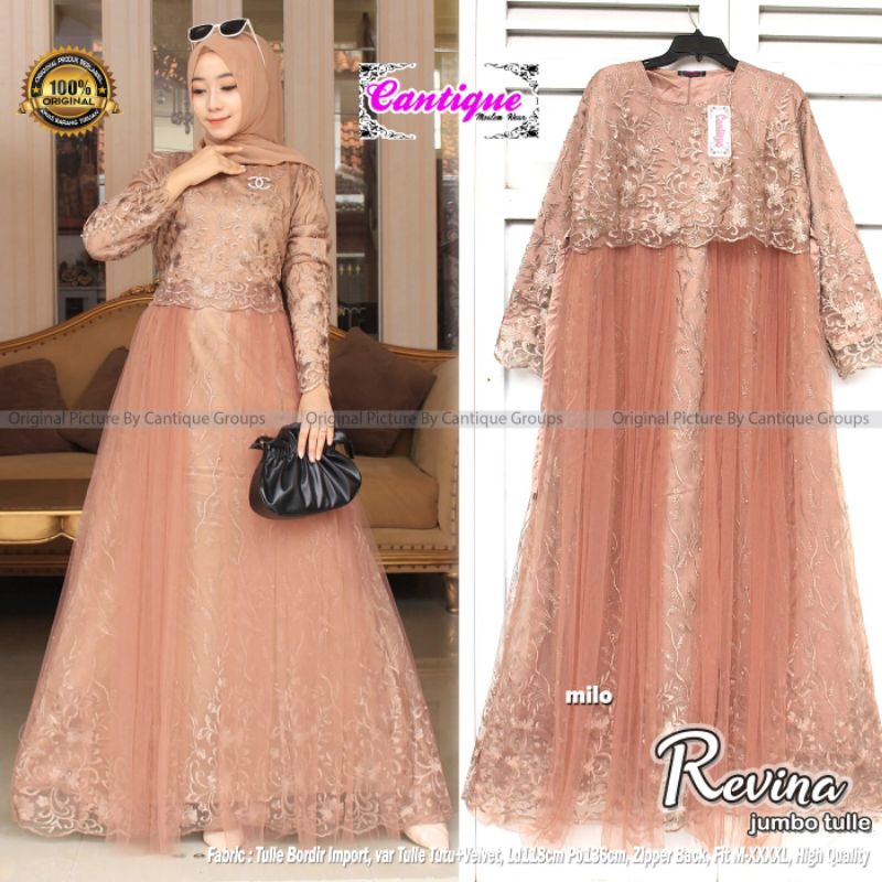 REVINA JUMBO DRESS BROKLAT TILE BY CANTIQUE