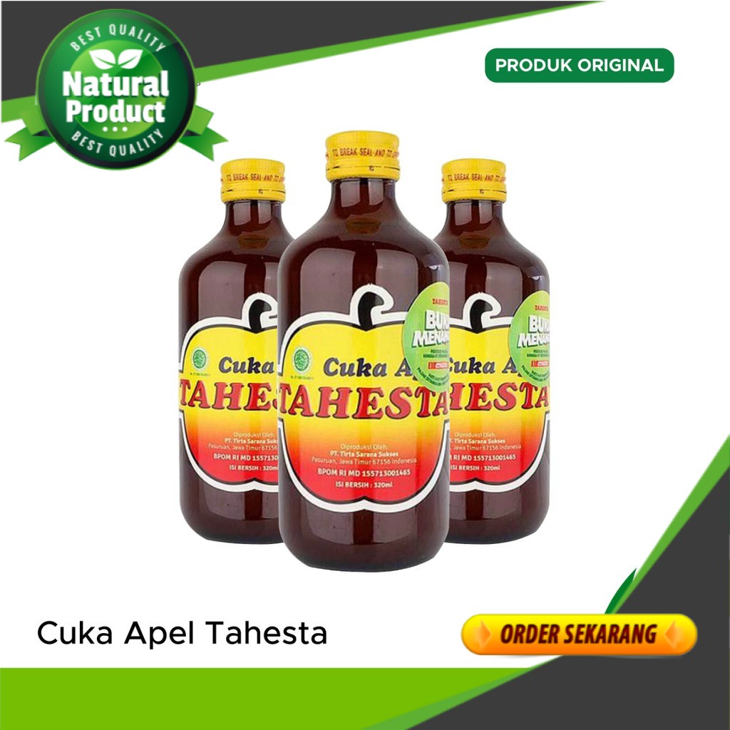 Cuka Apel Tahesta Herbal Halal Indonesia