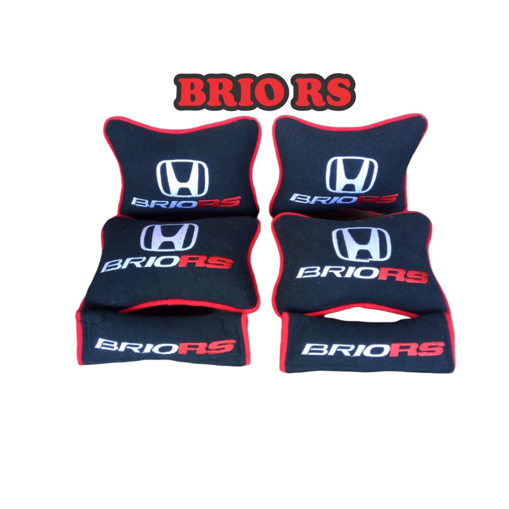 BANTAL LEHER MOBIL BRIO RS AKSESORIS MOBIL INTERIOR HEADREST MOBIL AKSESORIS MOBIL INTERIOR