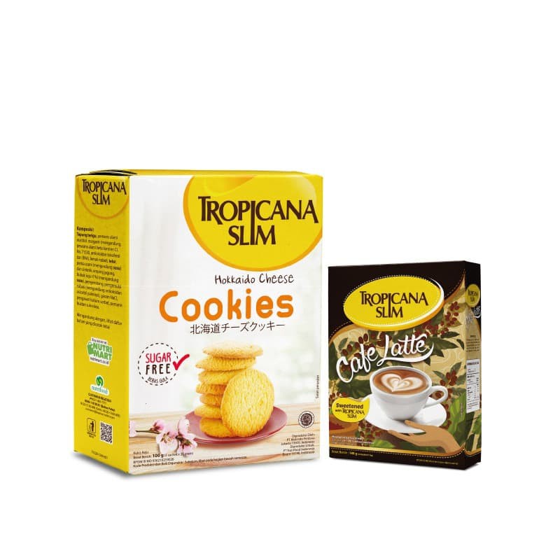 

PROMO TROPICANA SLIM HOKKAIDO CHEESE COOKIES + CAFE LATTE (10 SCH) TERMURAH