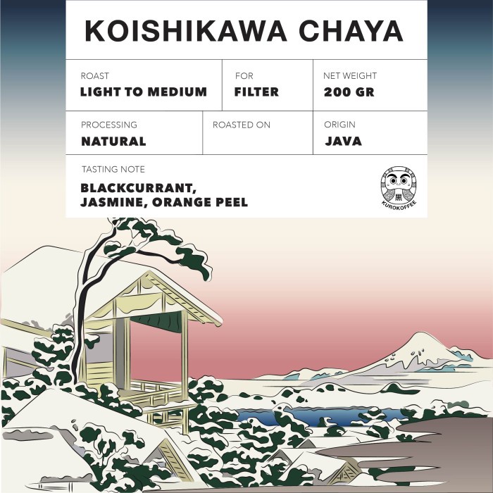 

(BISA COD) Koishikawa Chaya Coffee Beans for Filter 200 gr / Biji Kopi - Whole Beans