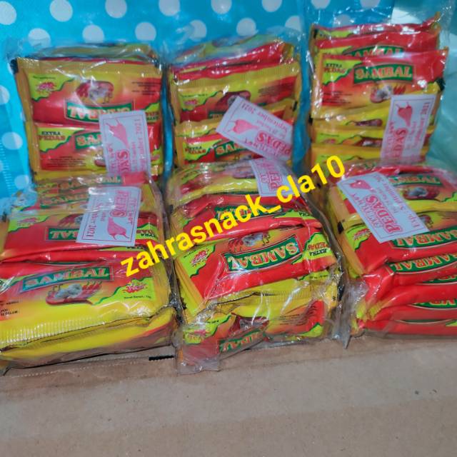 Saos sachet murah Sambal Prima 9gr isi 25pcs