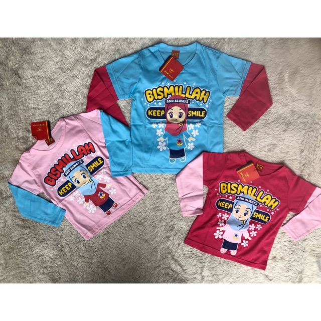 Kaos anak muslimah