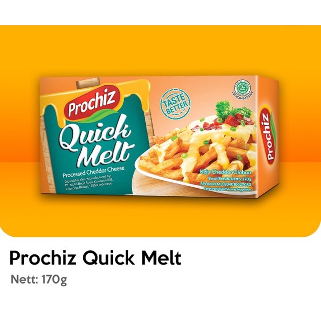 

Keju Prochiz Quick Melt 160gr