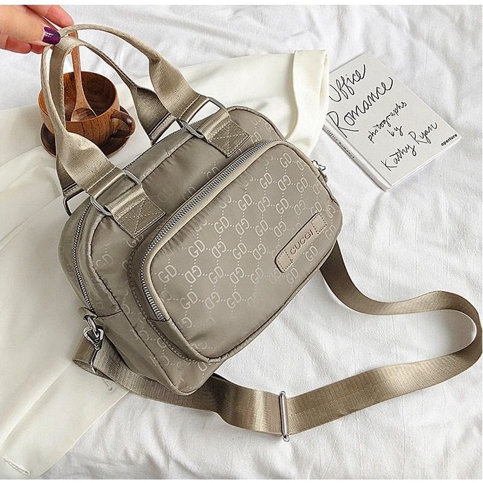 CR 7692 LT 1873 RISCE TAS HAND BAG NILON IMPORT WANITA CEWEK PEREMPUAN JAKARTA BATAM EL 5903