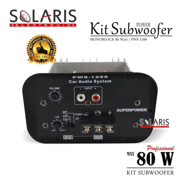 Power Kit Subwoofer Monoblock Pws-1299
