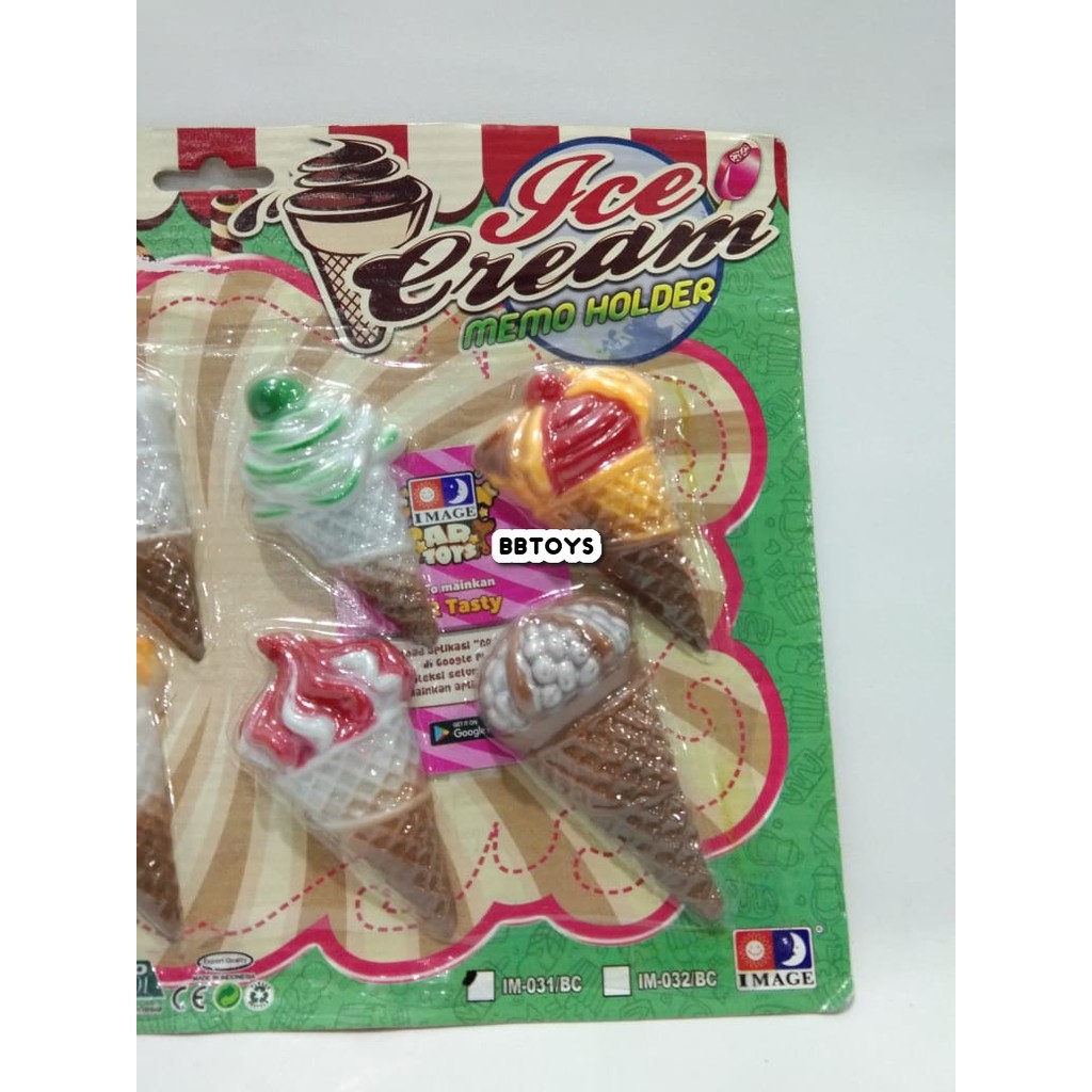 Mainan Anak Ice Cream magnet Memo Holder Magnetic - IM0031
