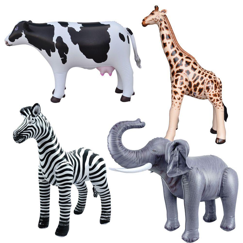 Suyo Simulasi Hewan Raksasa Zebra Kelinci Ulang Tahun Anak Liar Woodland Balon