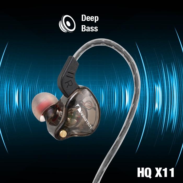 Update Nakamichi HQ X11 Dynamic Driver In Ear Monitor Wired Earphone Mic