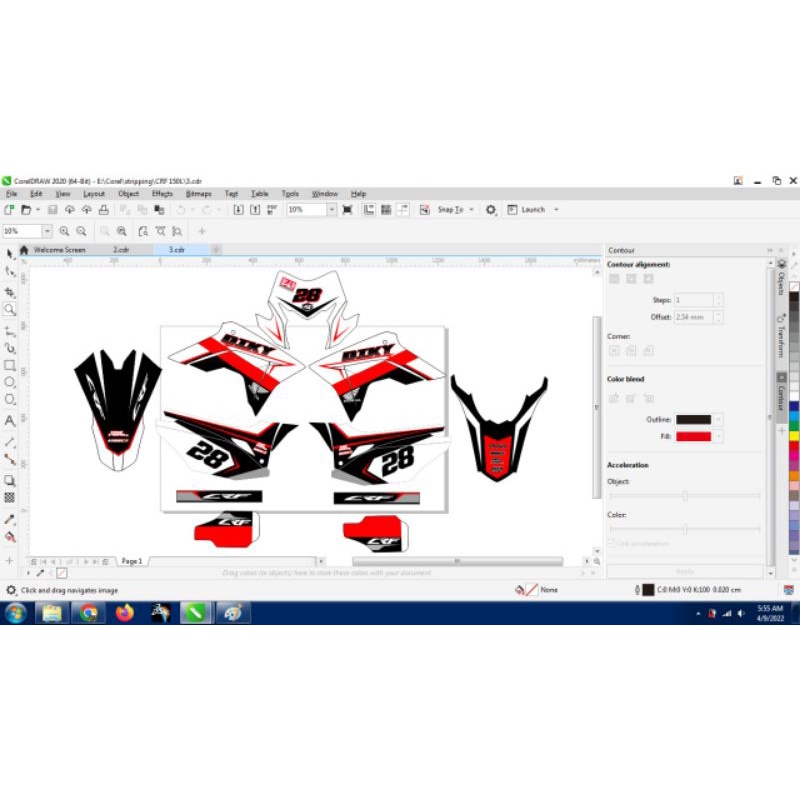 decal crf,striping crf, decal custom