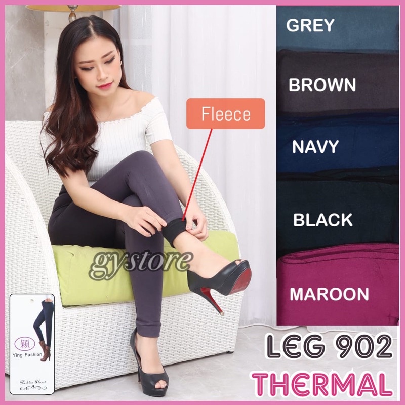 Anti Nyeplak Legging Fleece Celana Legging Wanita | Legging Jumbo | Legging Tebal  bagian dalam ada bulu halus 480