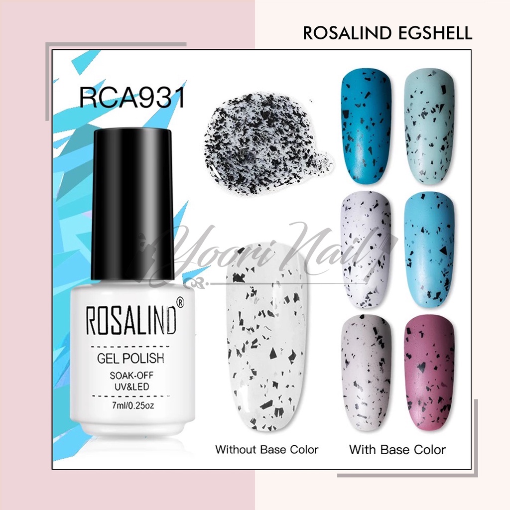 Rosalind eggshell kutek uv gel 7ml cangkang telur puyuh rosalind uv gel polish eggshell