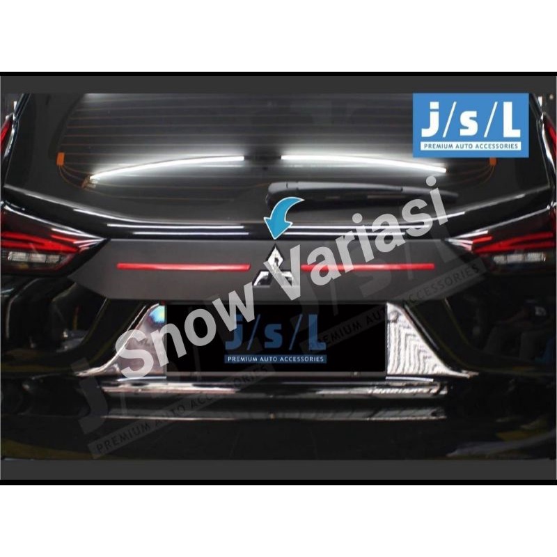 Trunk lid lis bagasi belakang sporty hitam doff chrome xpander jsl