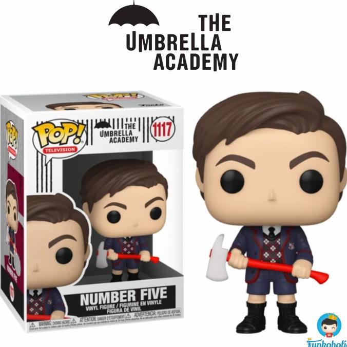 BEST SELLER FUNKO POP TELEVISION THE UMBRELLA ACADEMY - NUMBER FIVE WITH AXE 1117 HAPPY SHOPING
