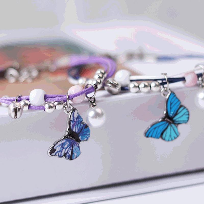 Gelang Multilayer Adjustable Motif Butterfly Gaya Bohemian Untuk Wanita