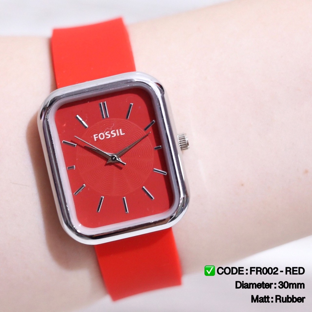 Jam tangan wanita rubber karet sporty fashion cewek FR001