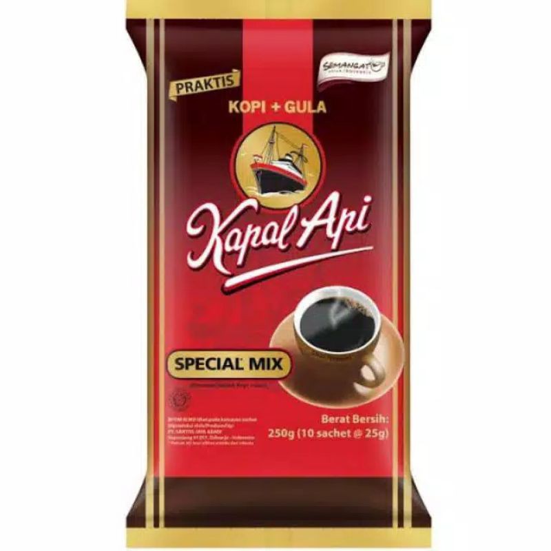 

Kapal Api Special Mix 250 gr (10x25 gr)