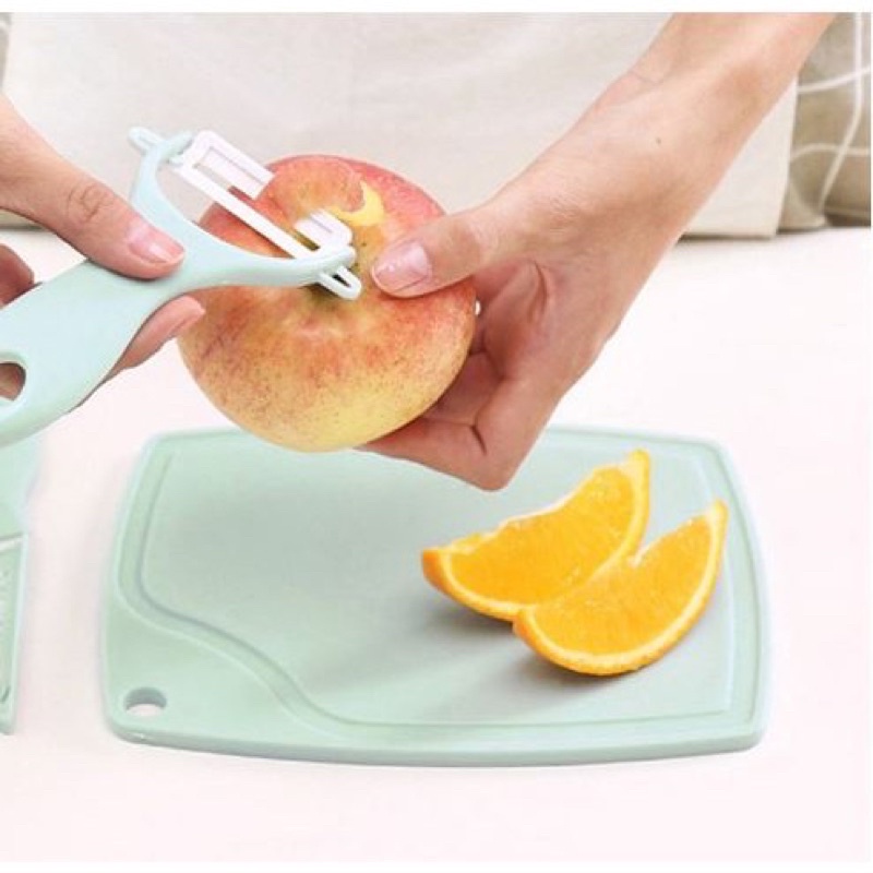 ✨NAGIHI✨ PISAU SET KERAMIK 3IN1 TALENAN PEELER BUAH ceramic fruit Knife Alat Dapur Kupas Sayur Kitchen