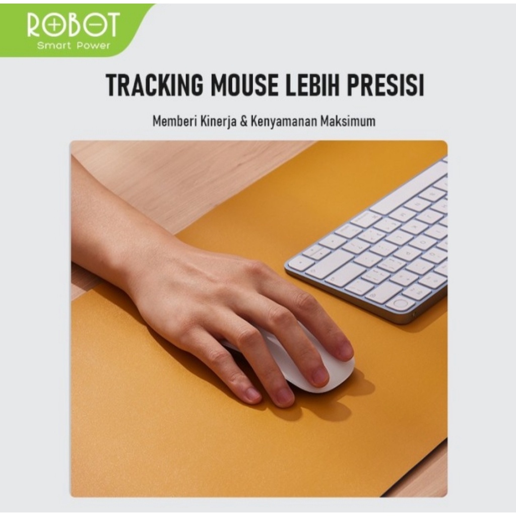 ROBOT RP06 Alas Meja Kerja Laptop Gaming Keyboard Mouse Pad Kulit PU