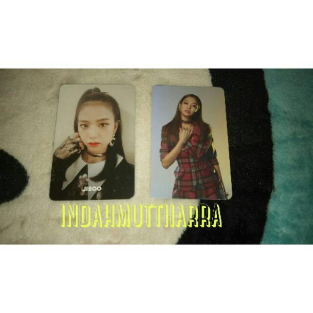 Photocard Jennie Jisoo Blackpink Square Up