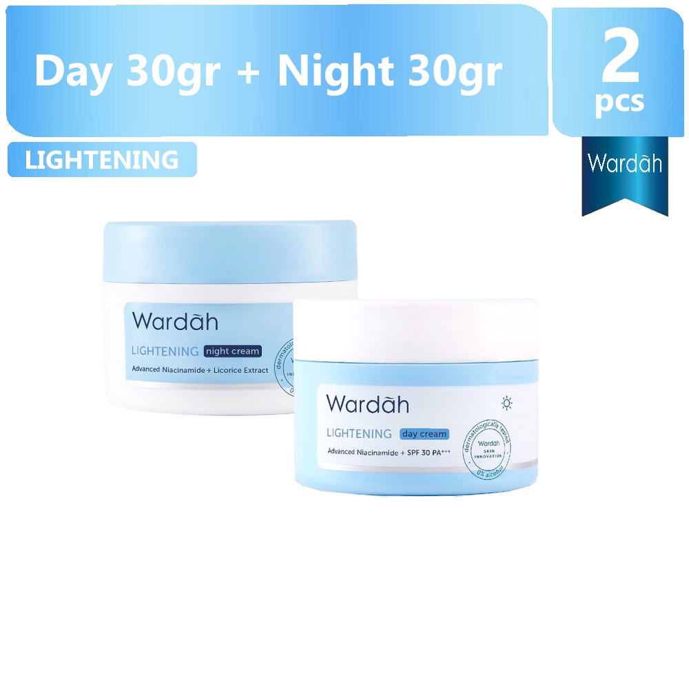 PAKET WARDAH LIGHTENING DAY &amp; NIGHT CEAM 30GR