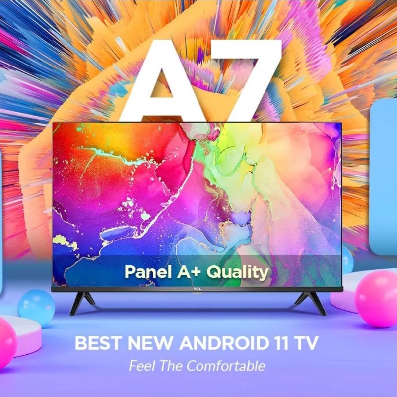 Smart TV Android TCL 32A7 32 Inch Digital TV Android 11 Garansi Resmi(MEDAN/LUAR KOTA)