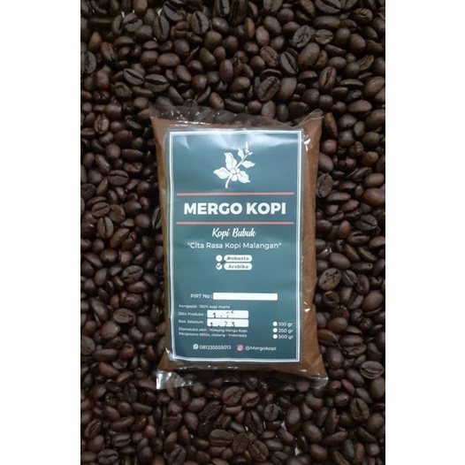 

Mergo kopi bubuk Robusta kemasan 100 gr