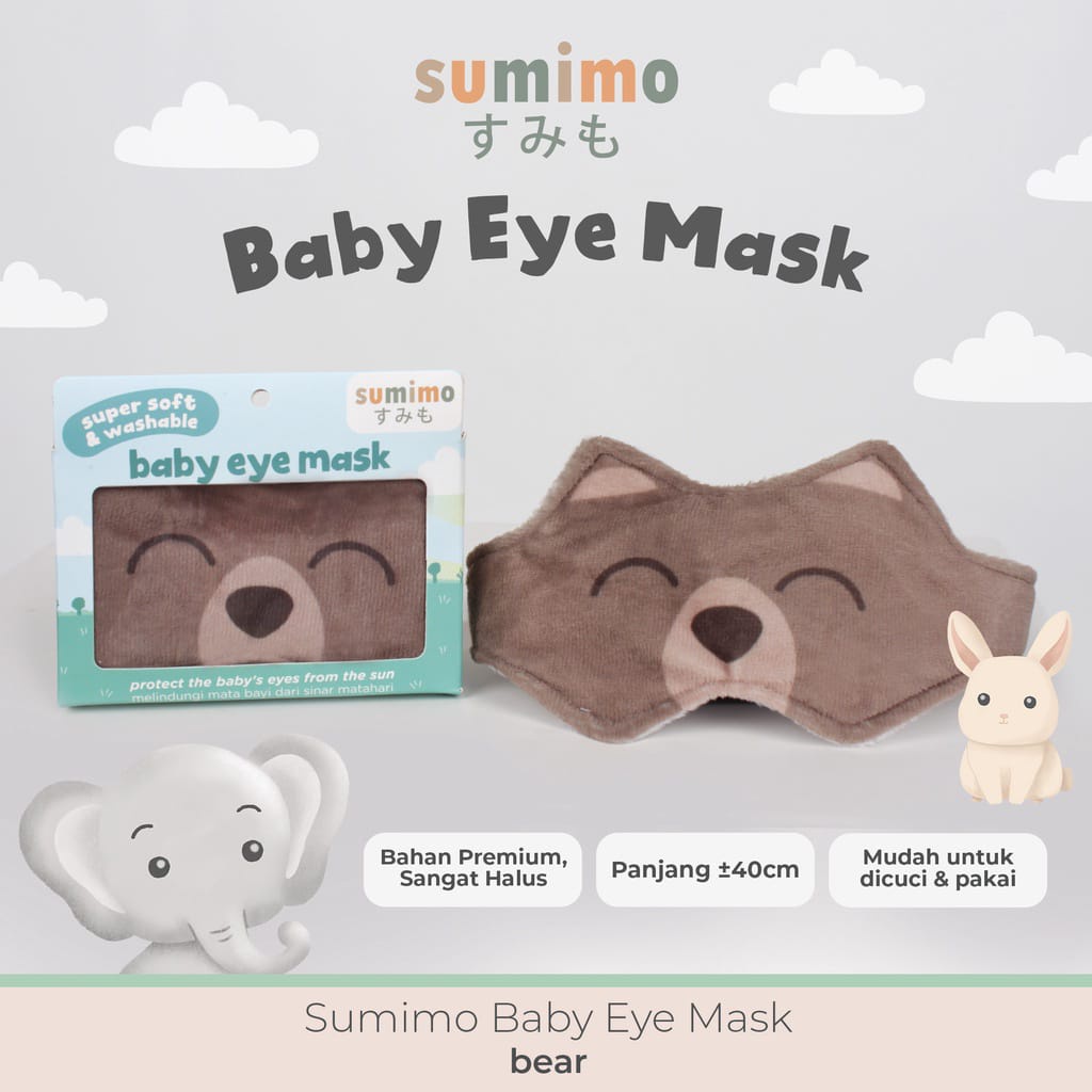 SUMIMO BABY EYE MASK / PENUTUP MATA BAYI/ KACAMATA BAYI - BABY MINISTRY