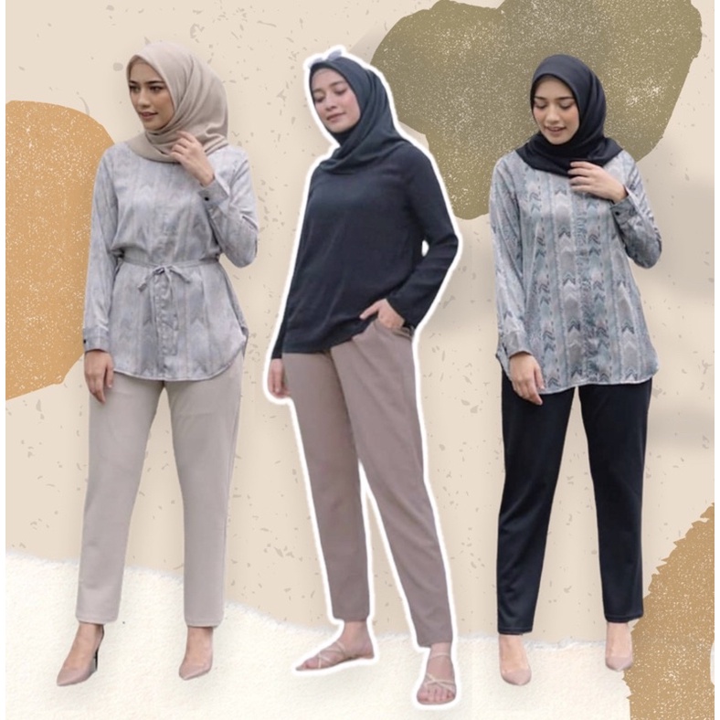 PRELOVED HEAVEN LIGHTS shirt knit HL tunik Blouse kemeja Dress Pant