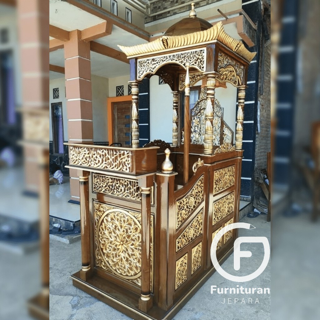 Mimbar Masjid Jati Jepara Full Ukiran