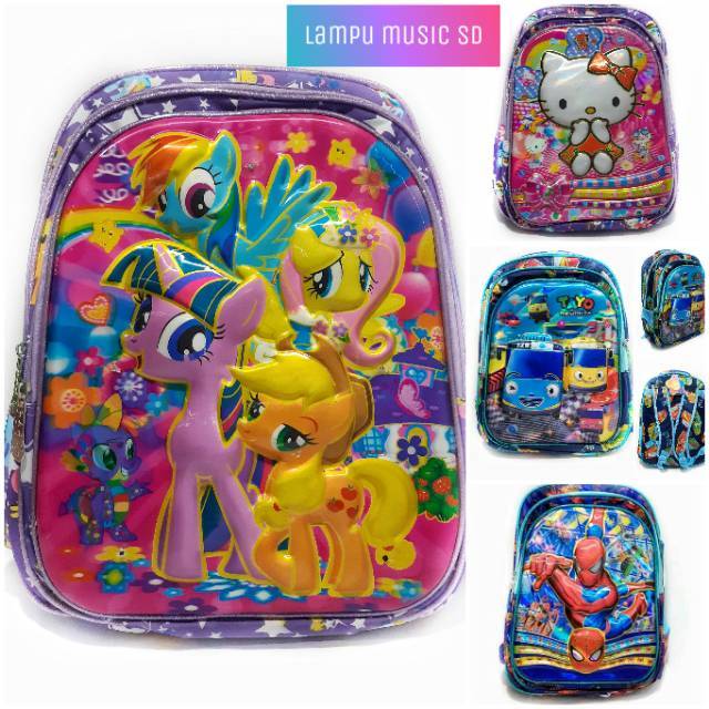 Tas Sekolah Lampu Musik Tas Ransel Timbul Hologram 8d Tas Tas Sekolah Lampu Musik Tas Ransel Timbul Hologram 8d Tas