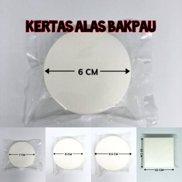 

Kertas Alas Bakpau 500 Lembar / Kukus Bakpao ukuran 6 7 8 9.5 10 11 cm Bun Liner