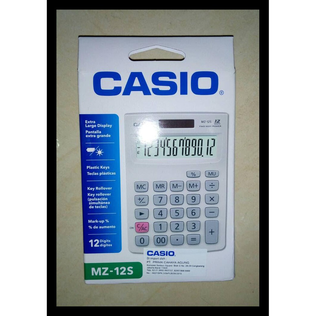 

TERBARU CALCULATOR CASIO MZ - 12S PAKET ALAT TULIS MURAH MERIAH
