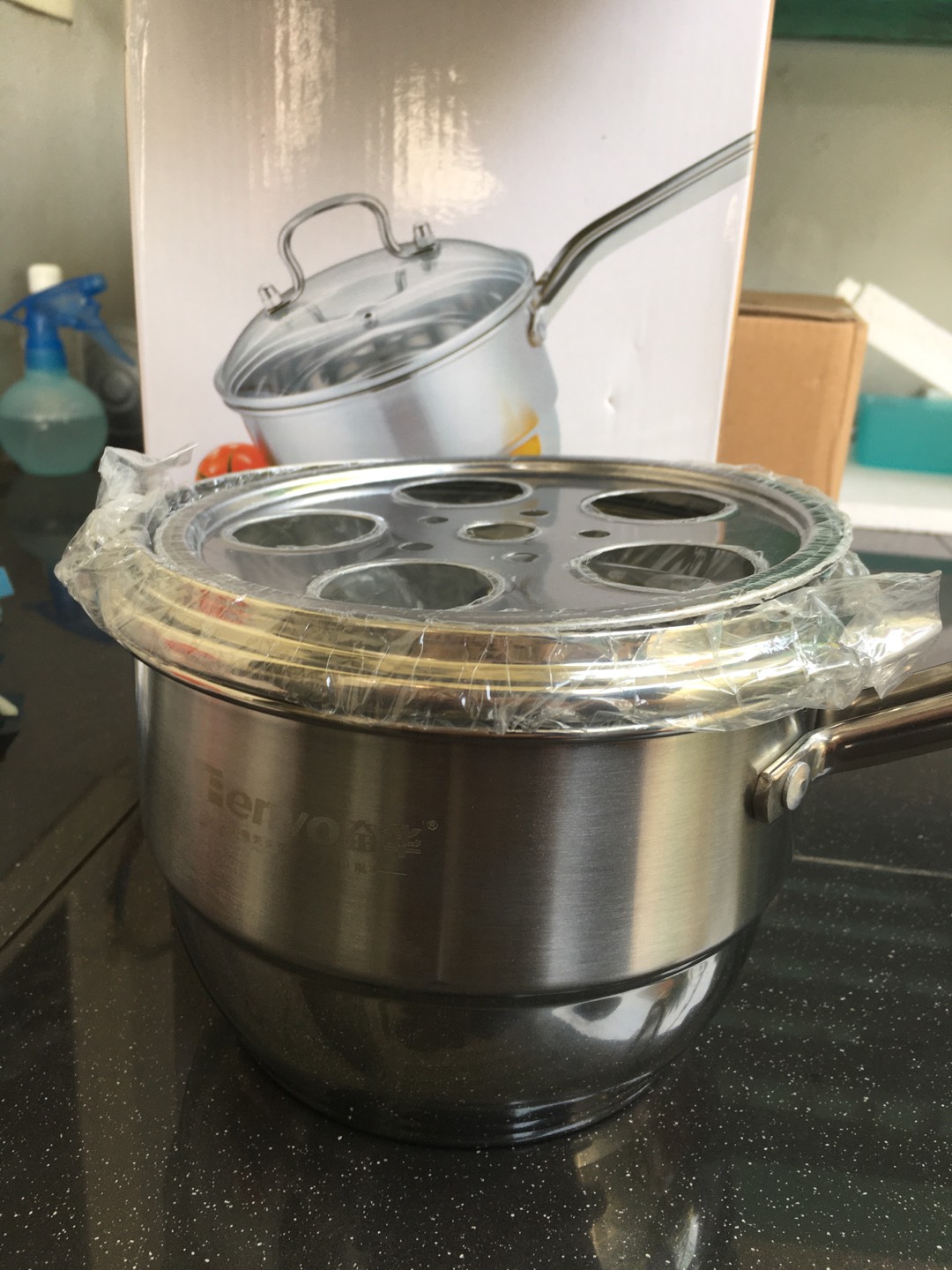 Panci Stainless Double Bottom Fenvo Saucepan 18cm (00313.00017)