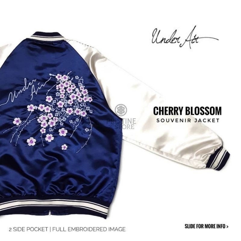 Sukajan souvenir jacket Under Air Cherry Blossoms