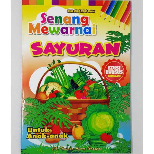 Buku Anak TK PAUD - Senang Mewarnai Untuk Aanak TK dan PAUD Murah