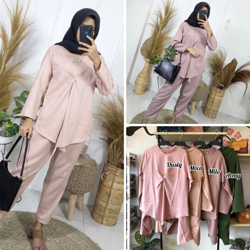 BTC_SOLO01 || ALEXA ONESET || SLEEPWEAR DAILY || SETELAN POLOS WANITA || SETELAN POLOS MURAH SERUT D
