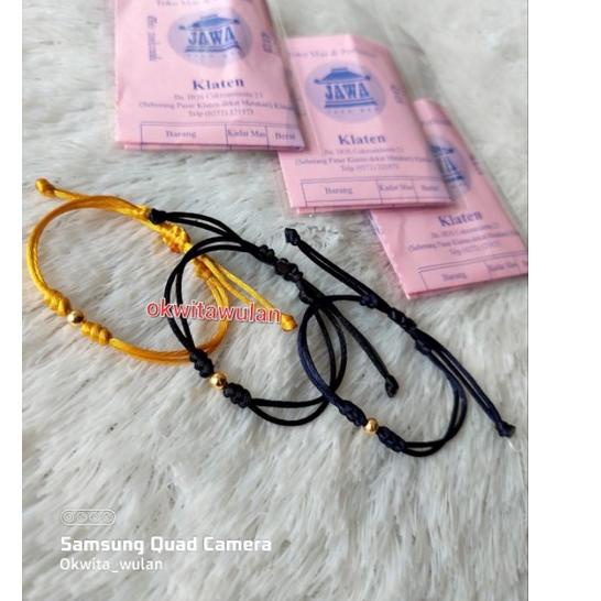 Modern.. gelang tali emas 0,1gram "semar jawa"