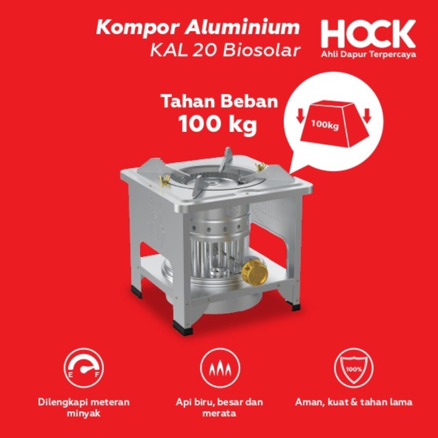 Kompor Aluminium Biosolar 20 Sumbu KAB20MB