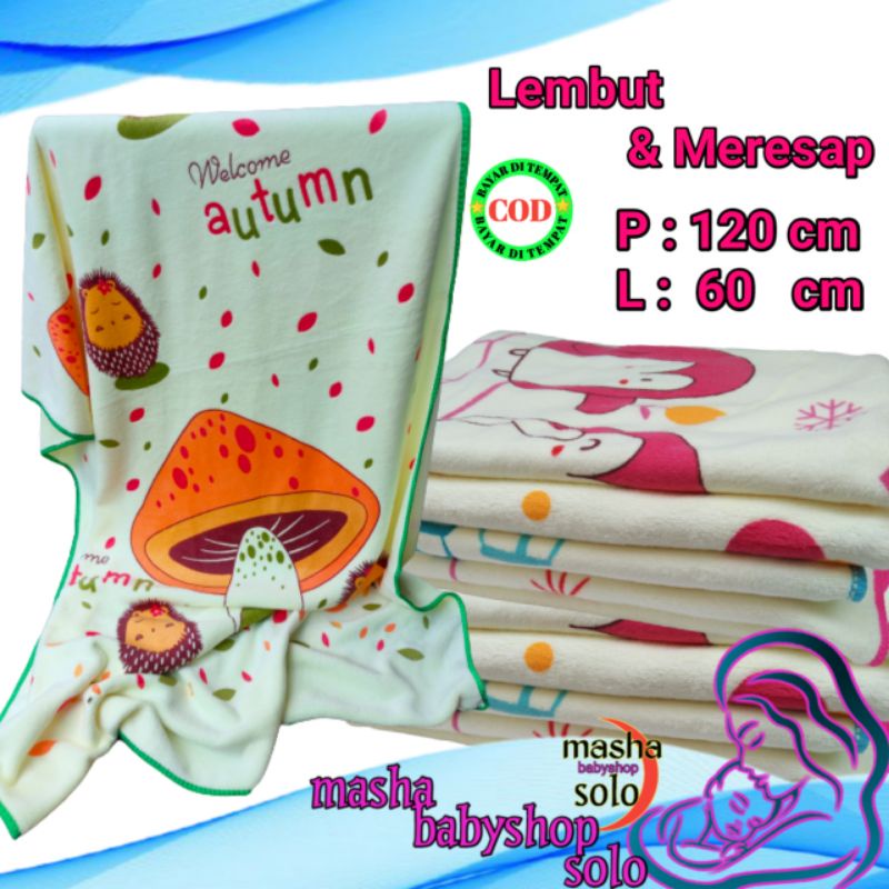 Handuk bayi lembut murah motif , Handuk bayi lembut mikrofiber