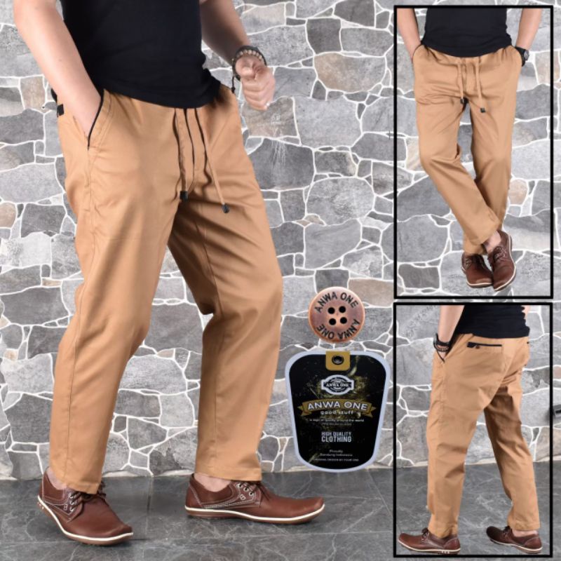 CELANA CHINO SIRWAL PRIA ORIGINAL ANWA ONE PREMIUM MURAH